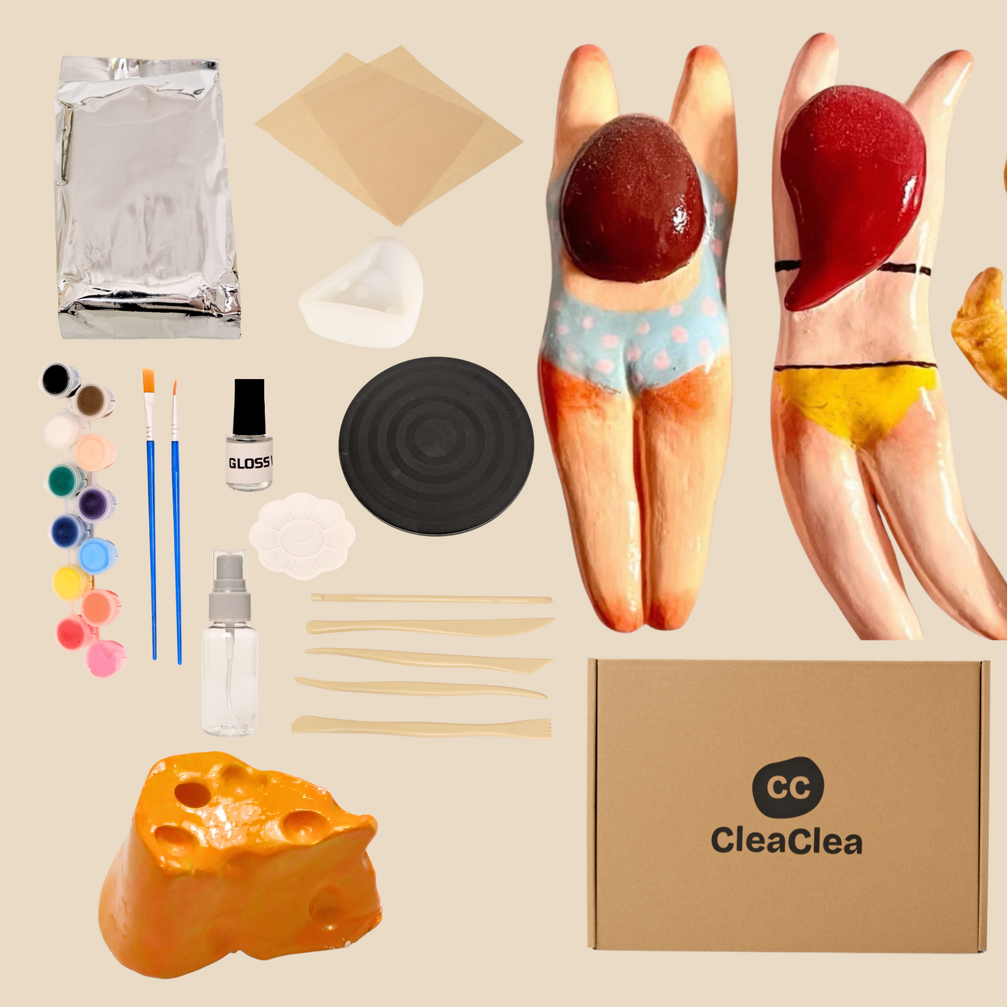 cleaclea air dry clay