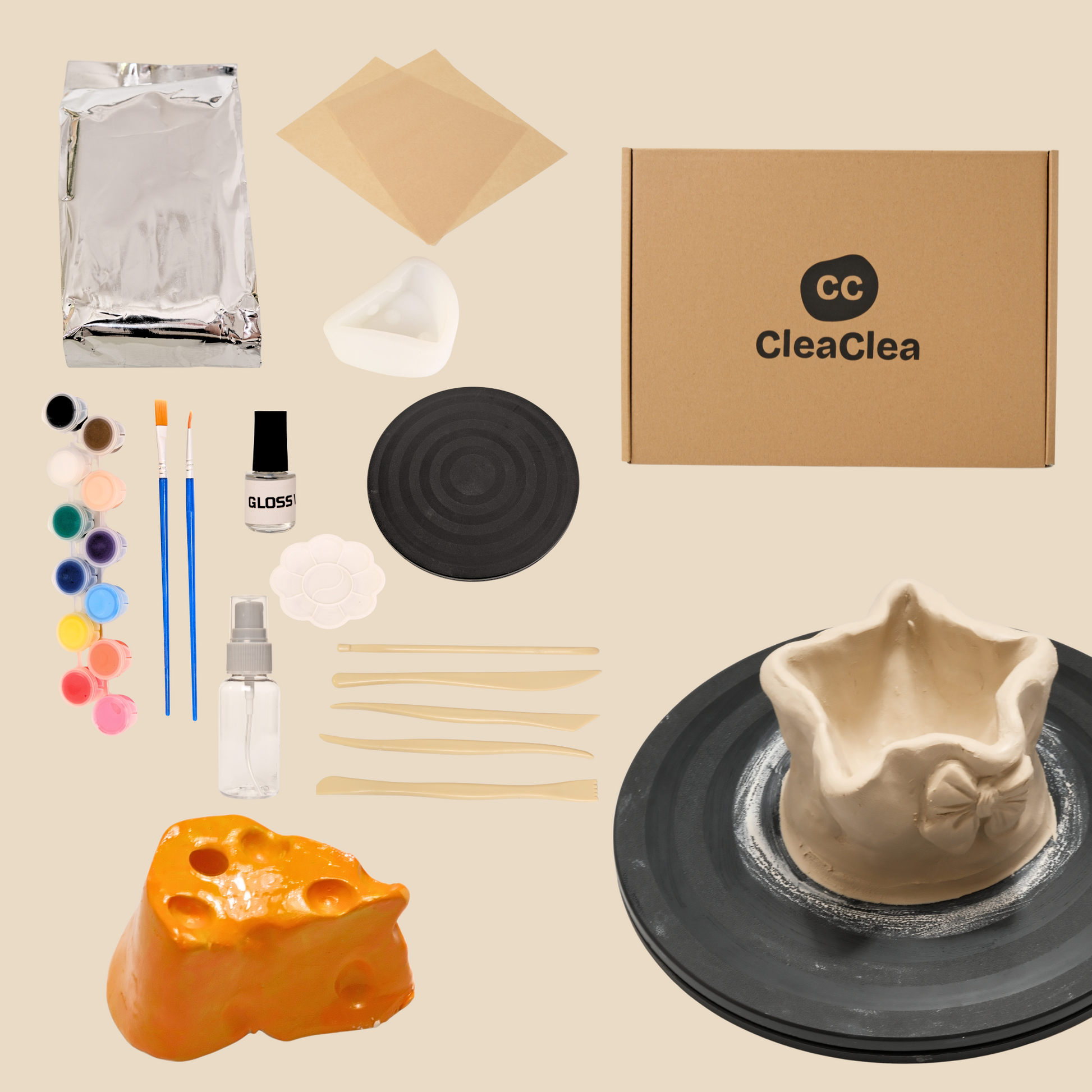 cleaclea air dry clay